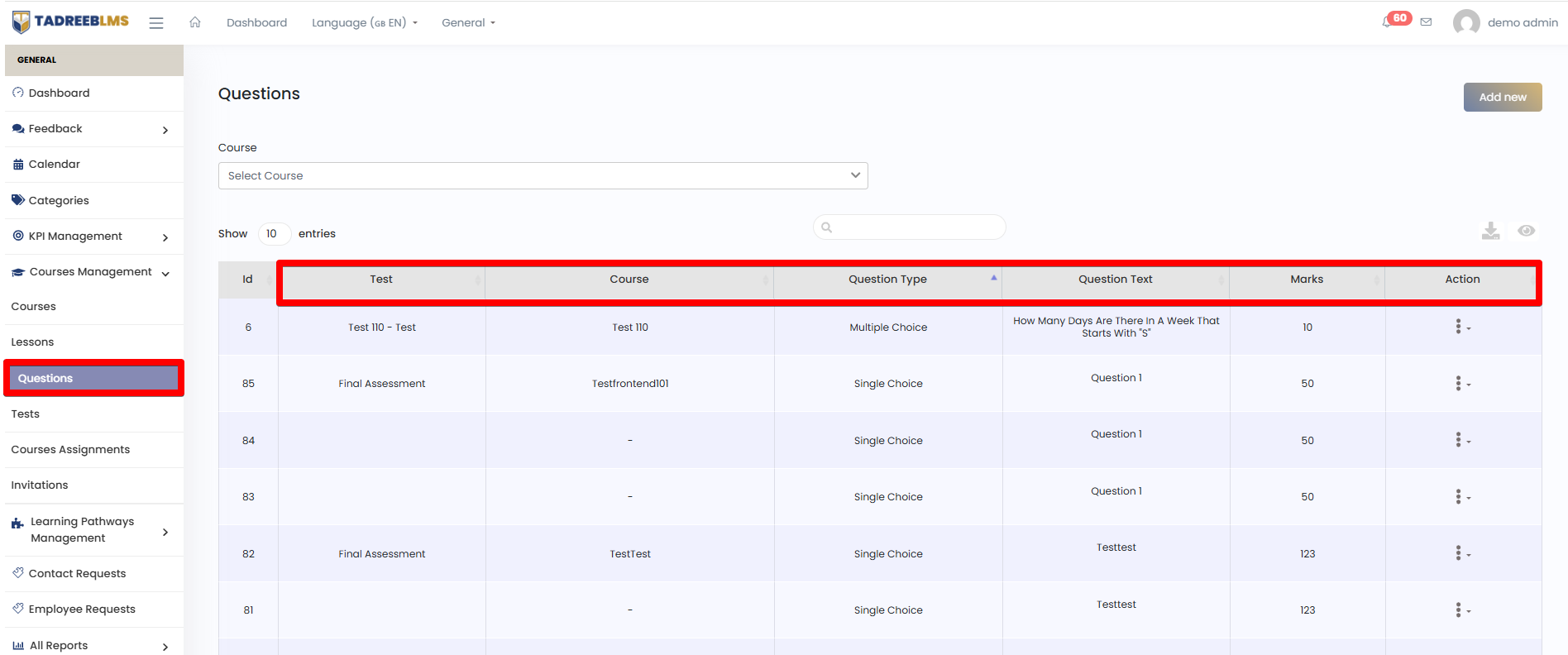 Category screenshot