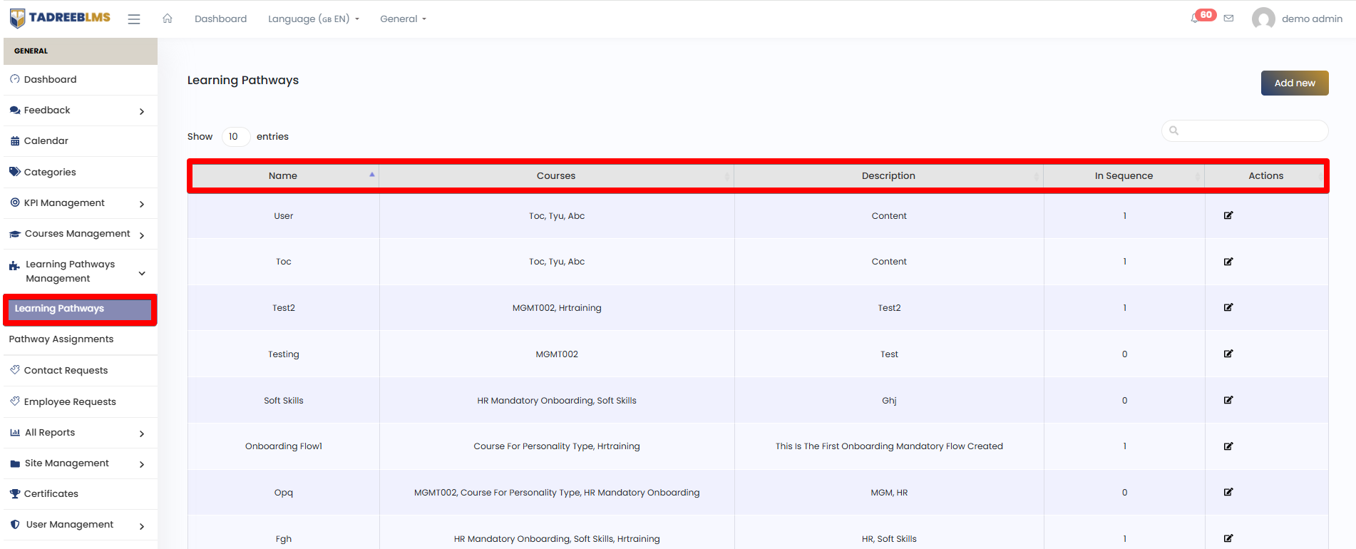 Category screenshot