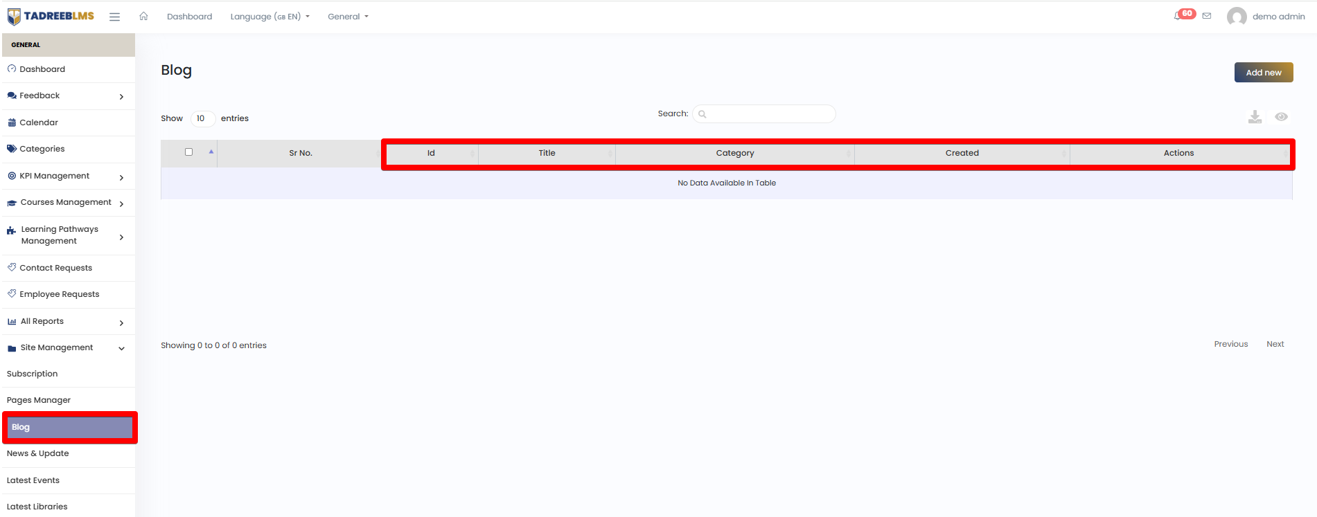 Category screenshot