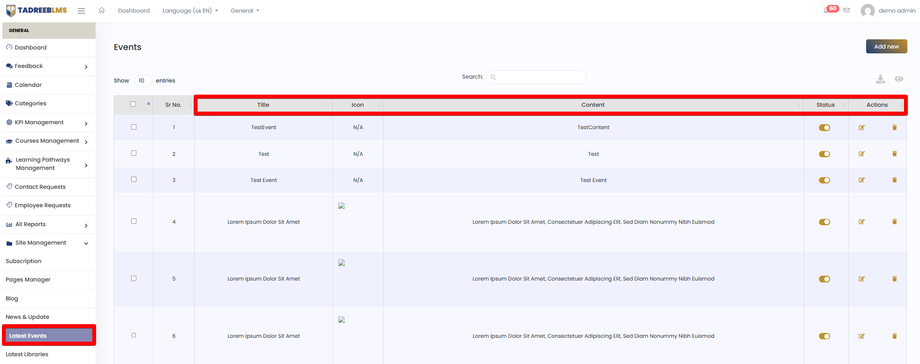 Category screenshot