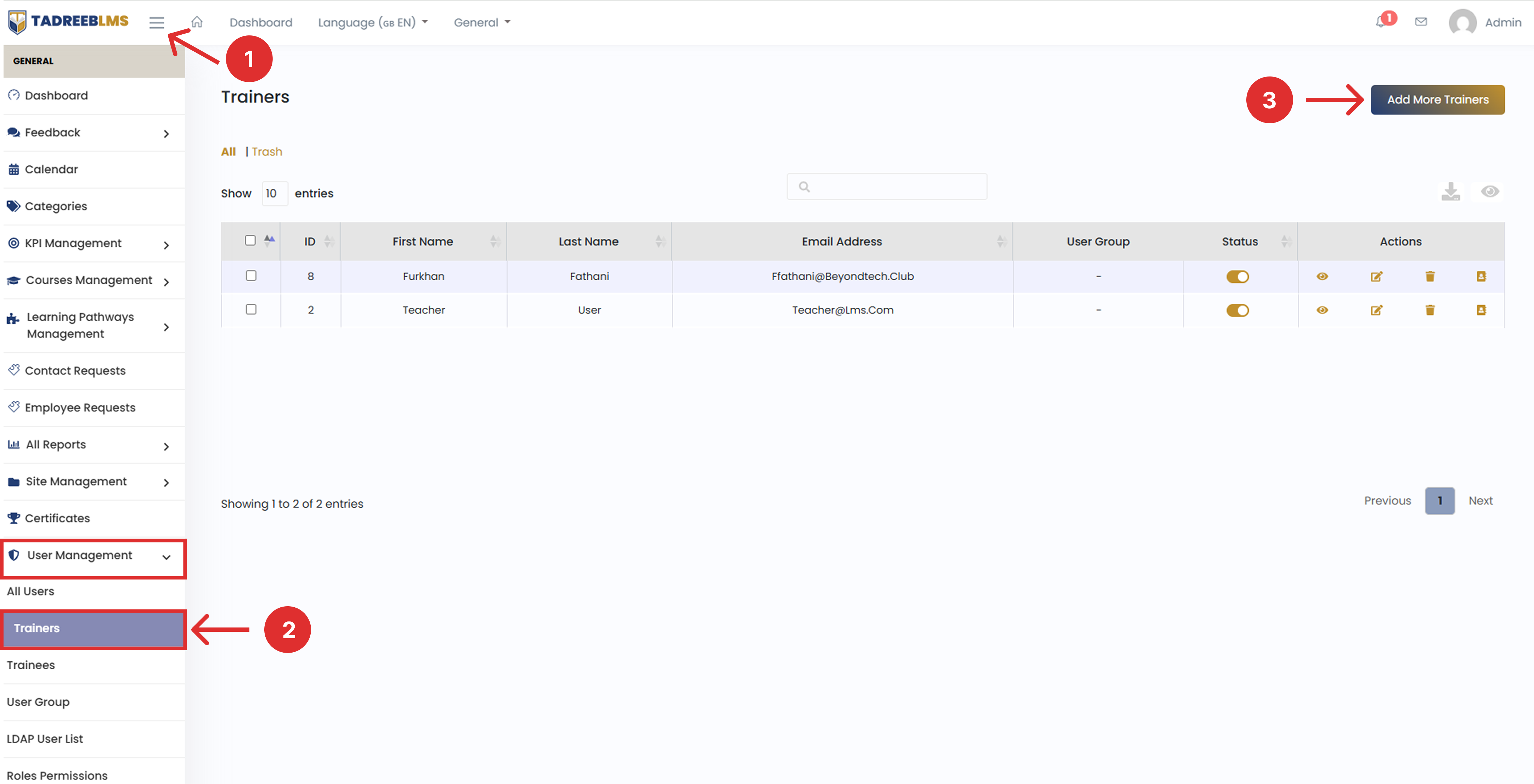 Create New Trainer screenshot