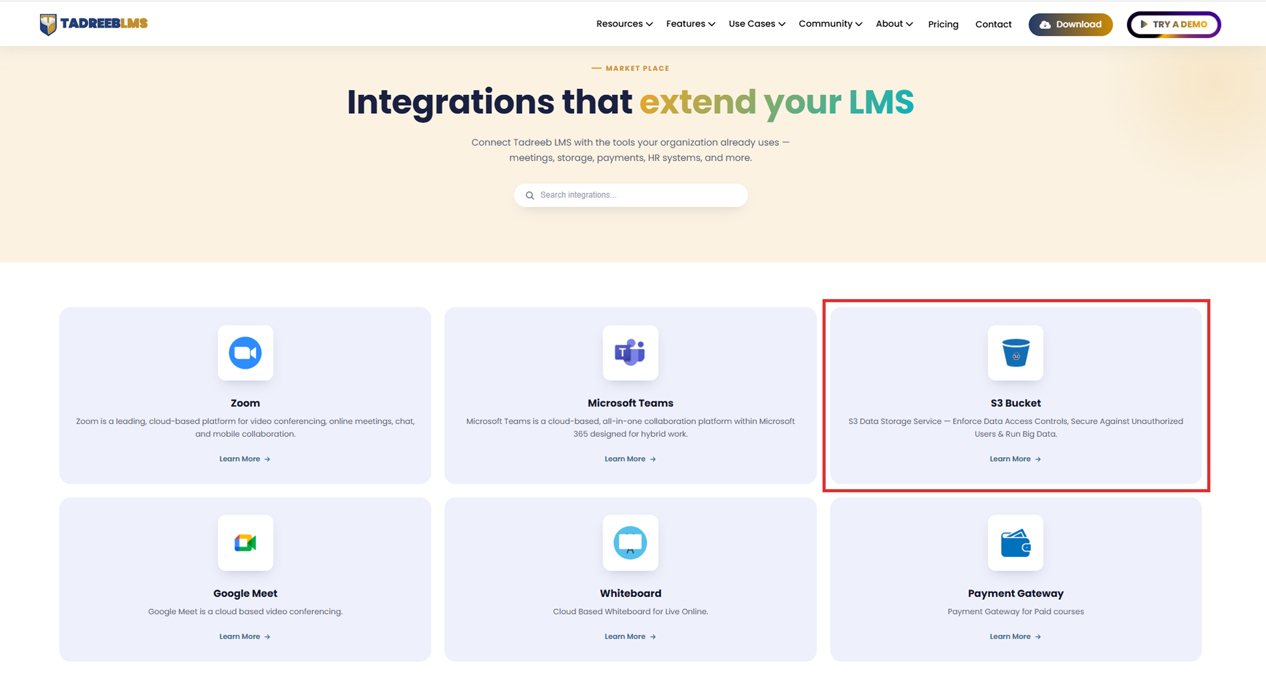 Marketplace screenshot
